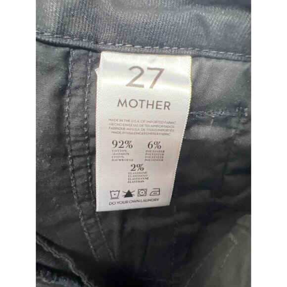 Mother + Freja Welt Zip Muse Black Skinny Jeans with Ankle Zip - Picture 9 of 13
